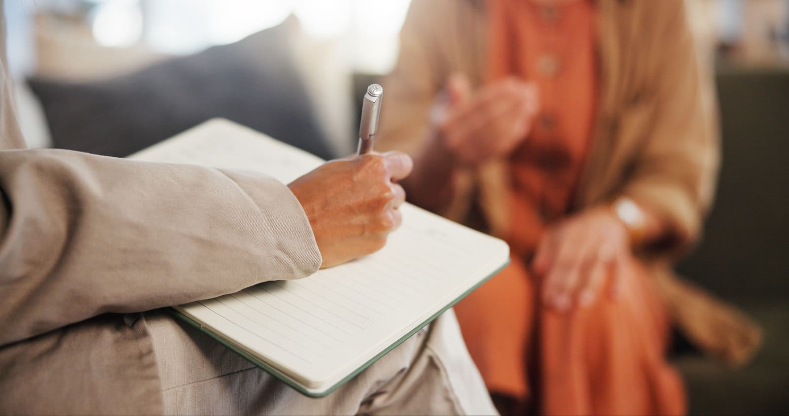 Supervision: Notizen während eines therapeutischen Gesprächs